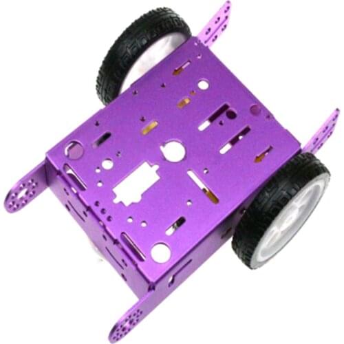 1 * 2WD Aluminum 2WD Car Education Toys New Alloy Car Chassis Smart Robot Car Chassis Smart Robot DIY Kit MBOT Car