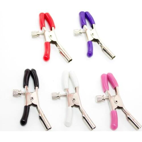 1 Pair Nipple Clamps with Metal Clips BDSM Bondage Adult Sex Toys For Women Couples Games Vagina Clitoris Exotic Accessories