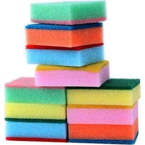 10 Pcs Melamine Sponge Magic Multicolor Eraser Useful Dish Kitchen Bathroom Cleaning Accessories Cleaner Tool Wholesale Hot Sale