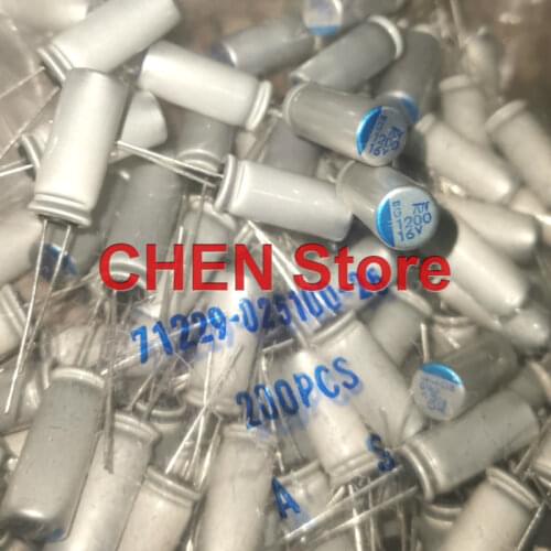 10PCS NIPPON PSG 16V1200UF 8X20MM Motherboard Solid Polymer Capacitor psg 1200UF 16V CHEMI-CON Aluminum shell electrolysis