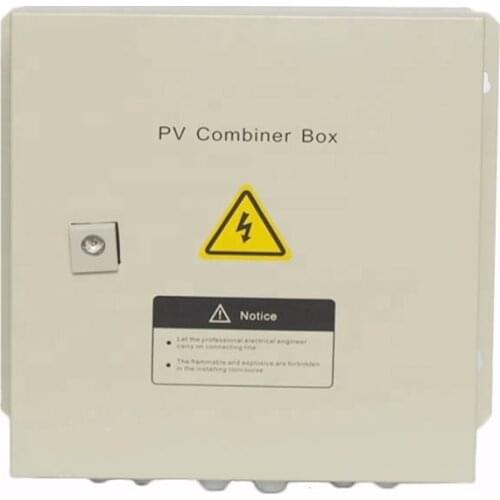 4 String PV solar input array 1 PV solar output/ 2 PV solar output Solar PV combiner junction box for solar panel system