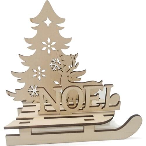 Wooden Discs with Holes, Unfinished Wood Ornaments Slices for Crafts, Xmas Holiday Hanging Decorations