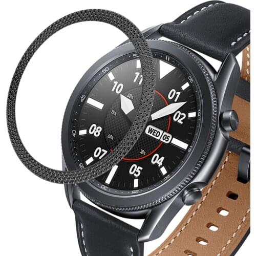 For samsung galaxy watch 3 45mm 41mm Bezel Ring Stainless Steel Bezel Cover Anti Scratch Protection Cover for galaxy watch 3