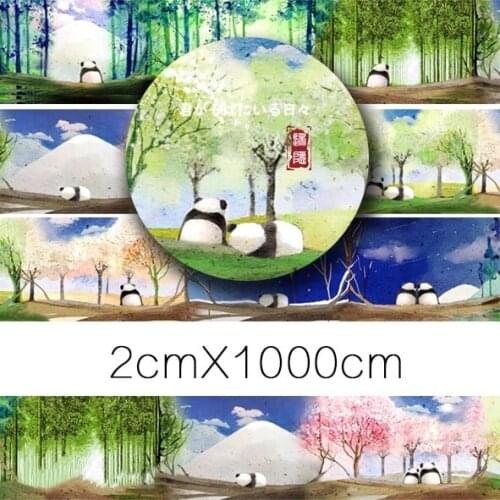Colorful Panda Washi Tapes Bullet Journal Masking Tape Adhesive Tape DIY Scrapbooking Washi Stickers