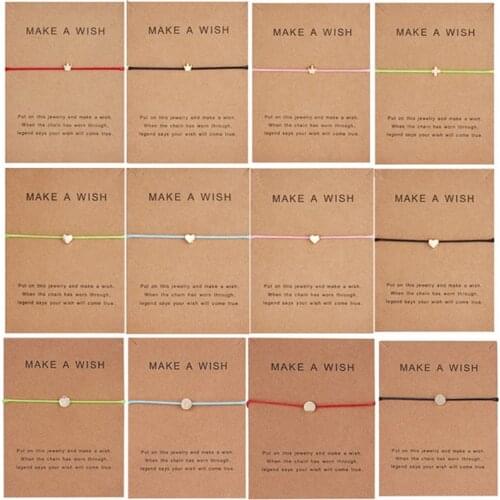 Handmade Red Thread String Rope Bracelet Cute Love Heart Star Butterfly Crown Cross Round Charm Bracelet Fashion Jewelry Gifts