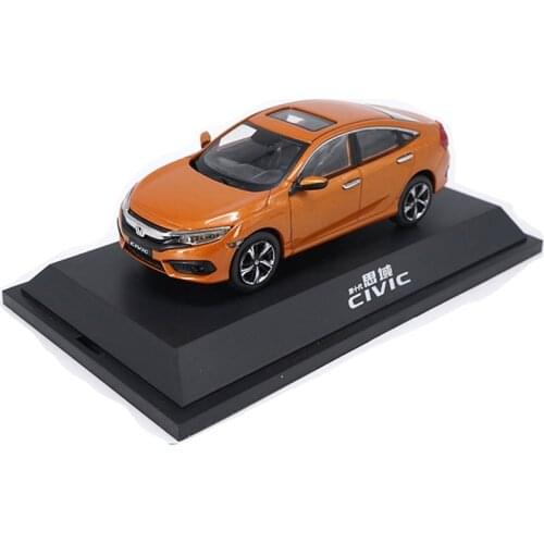 With base 1/43 scale CIVIC car simulation model alloy die-cast racing model toy children gift collection indoor display