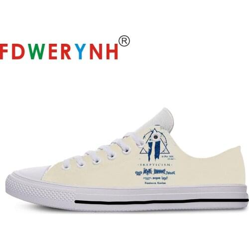 Mens Low-top Casual Shoes Skepticism Band Most Influential Metal Bands of All Time 3D Pattern Logo Men Shoes