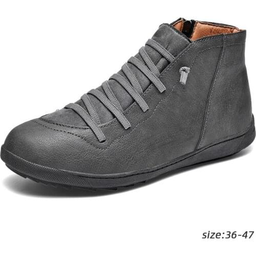 2021 New Men Boots Leather Ankle Boots Women PU Desert Boots Women Sneakers Casual Walking Running Shoes Zapatos De Mujer Hombre