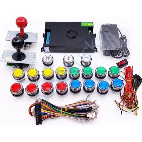 Pandora Box DX 3000 in 1 family version DIY kit ,with joystick LED illuminated Push button Arcade accessories DIY Arcade kit