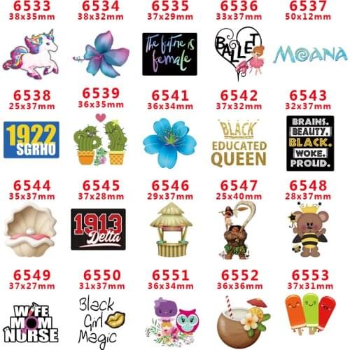 2018 new arrival Free shipping 30 pcs/package printed resin planar flat-back resins for Hair Bow Decoration PR6533