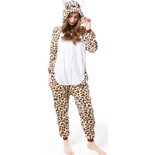 Boys Girls Leopard Bear Penguin Animal Pajamas Cartoon Onesies Kids Pijama Winter Children Pyjamas Sleepwear Nightwear Homewear