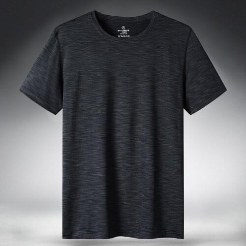 SONECHOKI Plus Size Running Shirt Men Vein Loose Short Sleeve Sportswear for Gym Clothing Fitness Trarning Workout Top Male