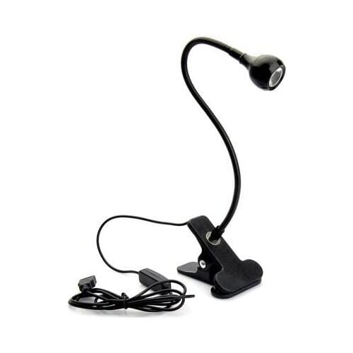 USB Power Supply Desk Lamp with Clip Holder Rechargeable USB Led Table Lamp Flexible Foldable Eye Protection Reading Book Lights