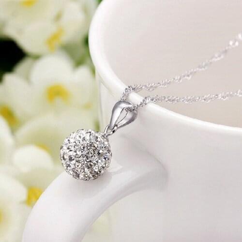 VAN5 925s silver pure silver necklace this years lucky fortune love necklace is simple pendant women lover necklace