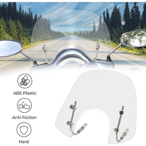 Motorcycle Windscreen Front Windshield Airflow For Vespa LX50 125 150 GT200 GTS250 GTS300 Super Sport Universal Wind Deflector
