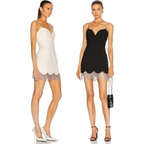 High Quality Black And White Sexy Tight V-Neck Strapless Woman Dress Rayon Bandage Dress Winter Fashion Dress Christmas Dress
