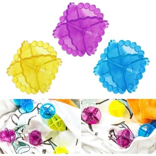1Pc Magic Soft Laundry Ball Washing Machine Dryer Clothes Cleaner Color Random