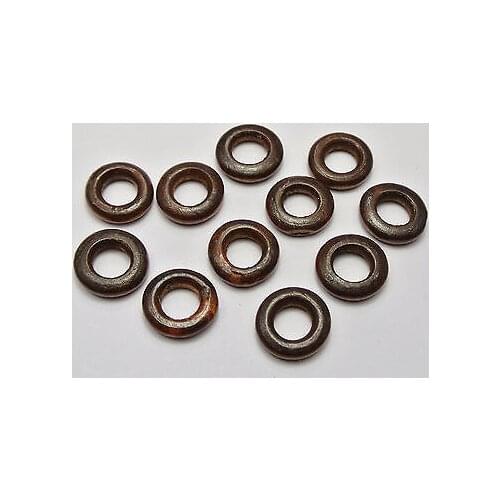 200 Brown Round Ring Wood Beads 16mm ~Wooden Ring Beads