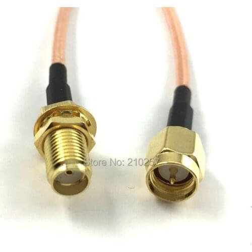 Free Shipping 5pcs 10cm SMA Male to Female Pigtail WLAN Network RF Antenna RG316 Coaxial Cable