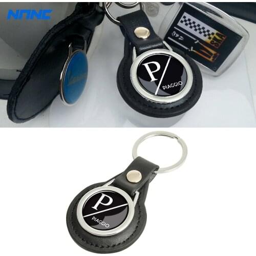 Motorcycle Keychain Key Ring Case for Piaggio Vespa Scooters Leader Motor Lx Lx Gtv Gts