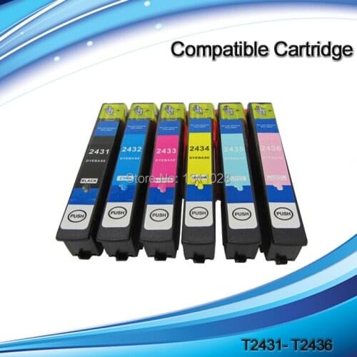 INK WAY 20 PACK T2421 - T2426 T2431-T2436 T2771-T2776 T2781-T2786 Compatible ink cartridge for XP750 XP850 XP950,20PCS,3SETS+2BK