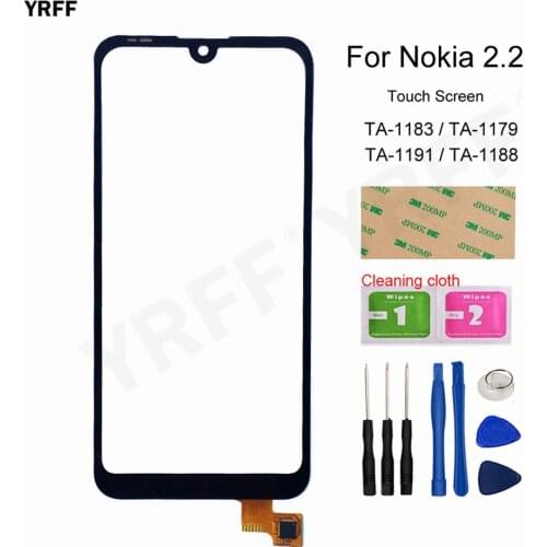 For Nokia 2.2 Mobile Phone Touch Screen Digitizer 5.71" inch For Nokia 2.2 TA-1183 1179 1191 1188 Touch Glass Sensor Parts