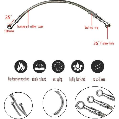 390-2000mm Motorcycle High Performance Stainless Steel Hydraulic Brake Hose Brake Pipe Tubing Fits For all Street Racing Dirt
