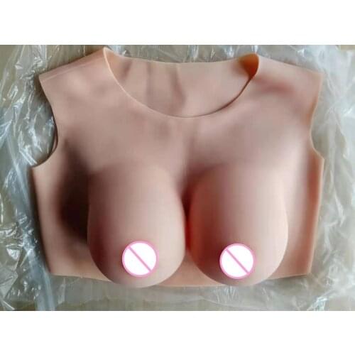 2G Upgrade Round Collar Neck Fake Artificial Boob Realistic Silicone Breast Forms Crossdresser Shemale Transgender Drag Queen