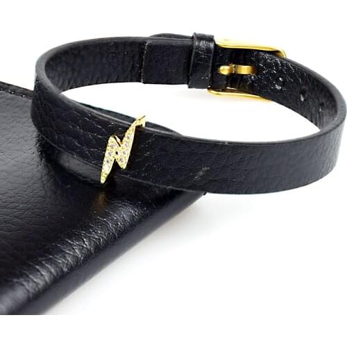 Minimalist Cute Mini Lightning AAA Cubic Zircon Bracelet for Women Girls Lady Birthday Gift