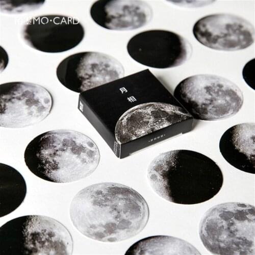 45pcs Moon Appearance Stationery Sticker Memo Stickers Pack DIY Posted It Kawaii Planner Scrapbooking School Supplies Escolar