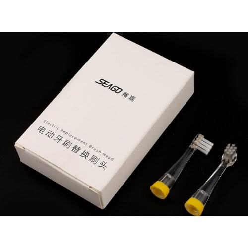 2pcs Replaceable Toothbrush Heads for Seago SG-811 Children Toothbrush Oral Tooth Brush Hygiene Care Soft Dupont Nylon Bristles