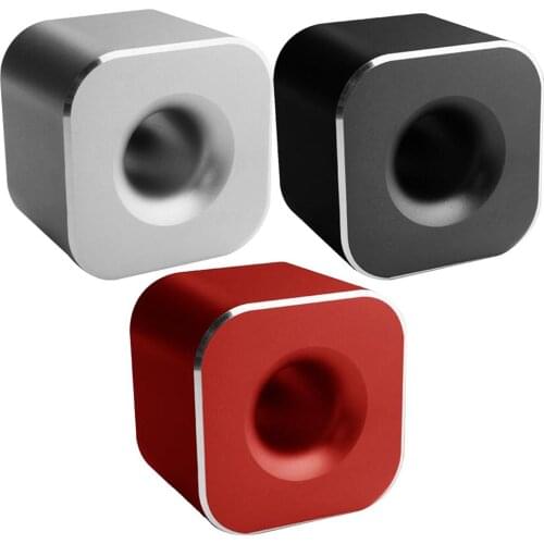 Anti-Slip Multi-Purpose Single Pencil Stand Holder Mini Aluminium Alloy Pen Holder Base Desktop Ornament for Home Office School