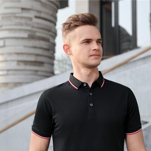 New Man Polo Shirt Men Cotton Vintage Short Sleeve High Quantity Strit ching Mens Business Clothes Luxury Men Tee Shirt Brand