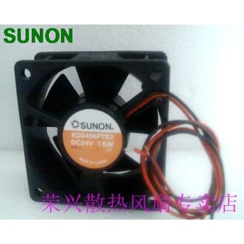 Original For Sunon KD2406PTS3 24V 1.6W 6CM 6025 server inverter cooling fan