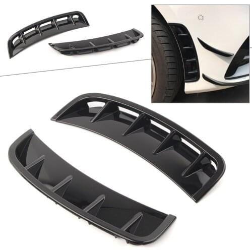 Car Front Wheel ABS Air Vent Hood Fender For Mercedes-BENZ A-Class W177 A200 A250 A220 A35 AMG 2019 2020 2Pcs/Set Glossy Black