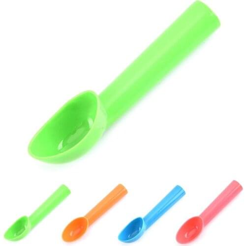 Plastic Ice Cream Scoop Non-Stick Dessert Scoop Household Fruit Ball Spoon Kitchen Mashed Potatoes Spoon Summer Ice Cream Tools