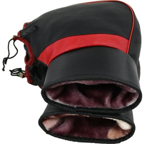 Dropship! Winter Motorcycle Battery Car Handlebar Gloves Windproof Waterproof Warm Motorbike Handle Bar Hand Cover Muffs 35*28cm