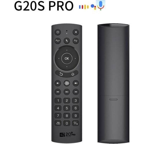 G20S PRO Backlit Air Mouse Google Assistant Smart Voice Remote Control IR Learning Gyroscope for X96 MAX plus Android TV Box
