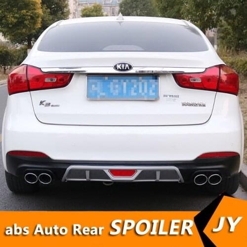 For Kia Forte K3 ABS 2013-2015 Rear Bumper Diffuser Bumpers Protector For Kia Forte K3 Body kit bumper rear lip rear spoiler