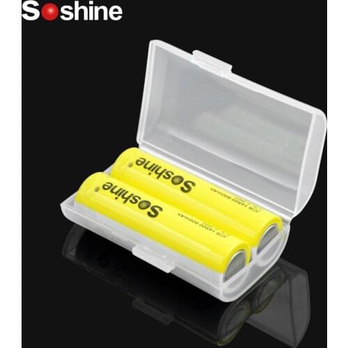 Soshine 6 Different Container Bag Case Elistooop Plastic Case Holder Storage Box Cover for AA AAA Battery Box Organizer Box Case