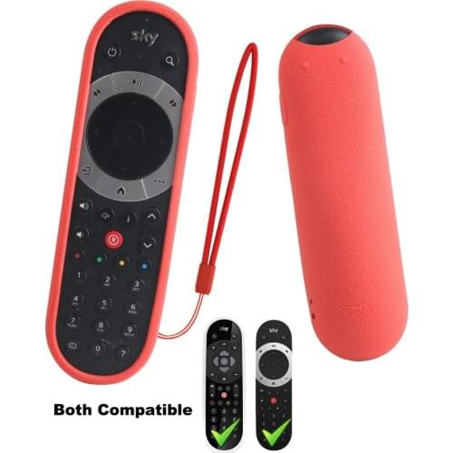 SIKAI Remote Cover Shockproof Protective Case For SKY Q Touch and Non-Touch Remote Skin Holder with Hand Loop Silicone Case