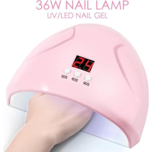 36W Smart LED UV Nail Lamp Fast Dry Manicure Polish Dryer Phototherapy Machine