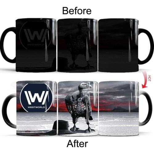 Westworld Mug 11oz Creative Ceramic Coffee Mugs Travel Changed Color Magic Milk Tea Cup Gift Mug