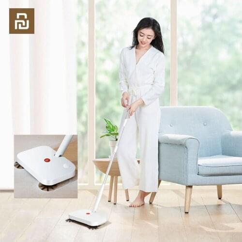 Youpin YJ Handheld Sweeper Double brush Intelligent Wireless Sweeping Machine Floor Cleaner with 30pcs Replace Non-woven Fabric