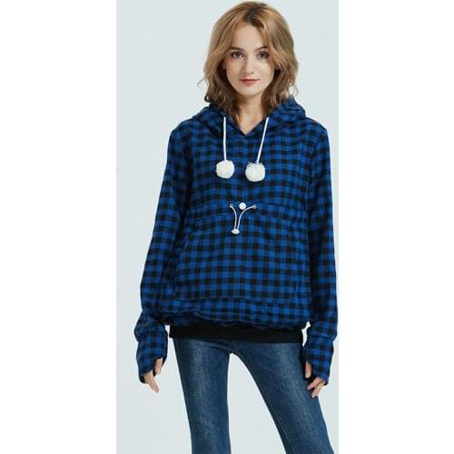 Hooded Female Jumper Long Sleeve Spring Autumn Woman Sweatshirts Fashion Plaid Woman Hoodies