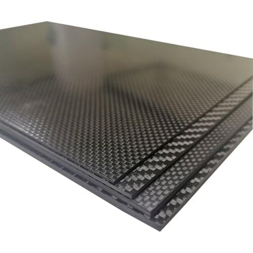 195x245mm 3K Real Carbon Fiber Plate Panel Sheets 0.25 0.5 1.0 1.5 2.0 2.5 3.0 4.0 5.0mm Composite Hardness Material Anti-UV