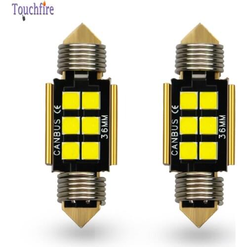 2PCS Festoon 31/36/39/41mm LED Bulb C5W 3030 SMD Canbus Error Free Auto License plate light Interior light Boot light Car light
