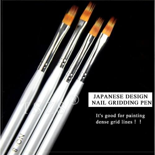 2pcs/lot Japanese design nail art gridding pen for painting dense grid line