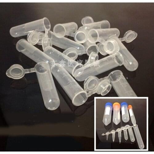 5ml centrifuge tube round bottom with cap tube graduated ep tube 300pcs/bag laboratory equipment