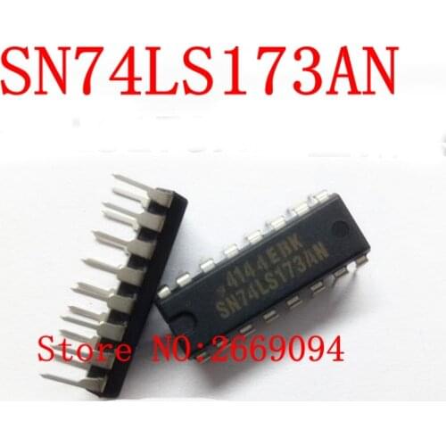 5PCS /10PCS / 50PCS /100PCS 74LS173N 74LS173 HD74LS173P SN74LS173AN 74LS173AN DIP-16 4-bit D-type flip-flop ne original
